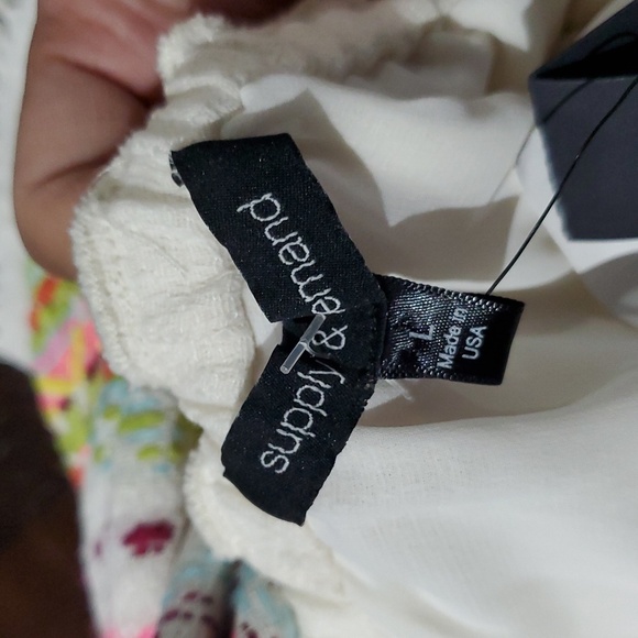 NEW SUPPLY & DEMAND DRESS BOHO SIZE LARGE CREAM COLORFUL EMBROIDERY - Picture 6 of 6